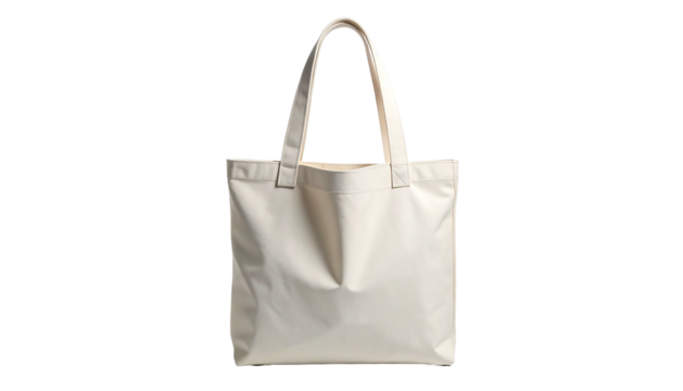 Simple Canvas Tote Bag Isolated on White Background. - Powered by Adobe