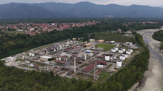 Oil products production site and refinery in Robassomero, Italy, additives for lubricants, base oil processing.