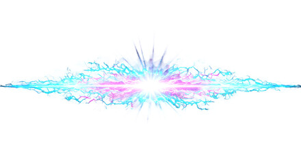 Obraz premium Abstract Energy Blast - Lightning, Light, and Power png clear alpha channel cutout isolated on transparent background