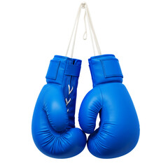 Luvas de boxe azul para campanha de novembro azul elemento isolado