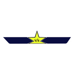 Minimalist Versus (VS) Screen Battle Graphic or Emblem  Dark Blue on a Transparent Background png 