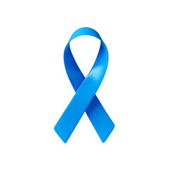 La&ccedil;o de Novembro Azul Elemento 3D isolado	
