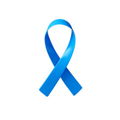 La&ccedil;o de Novembro Azul Elemento 3D isolado	
