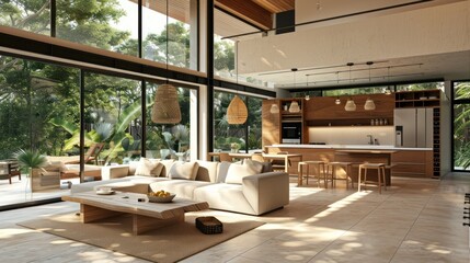 Modern tropical living room