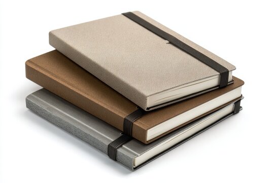 Notebook Stack Neutral Tones, Elastic Closure