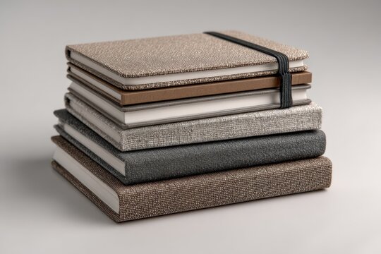 Notebook Stack Neutral Tones, Elastic Closure