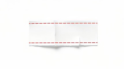 Perforated coupon strip banner