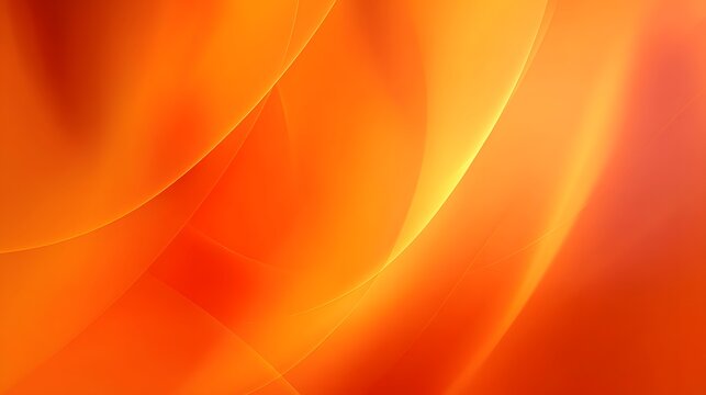 abstract background with smooth lines in orange and yellow colors for design, autumn colors.