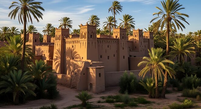 Ancient Moroccan Adobe Fortress.