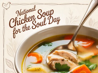 Celebrate national chicken soup for the soul day with a hearty bowl of comfort food
