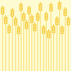 Minimal wheat Illustration