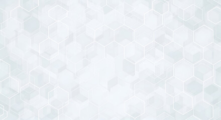 Modern geometric hexagonal background design with clean lines, perfect for tech, data, and business visuals