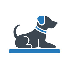 Pet bull terrier dog icon