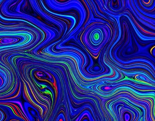 Abstract swirling patterns of vibrant colors