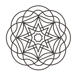 abstract mandala shape