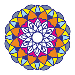 mandala round ornament