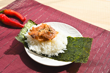 手作り肉おにぎり　