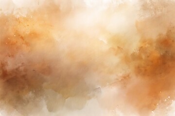 Obraz premium Soft abstract watercolor texture with blended hues of warm orange yellow and beige for backgrounds