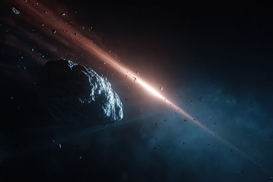 Cosmic asteroid field