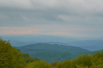 Beautiful Carpathian mountains in Ukraine
