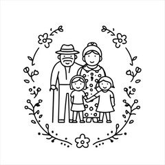 International Day of Older Persons T-Shirt Design Vector, Grandparents Respect, October 1 Celebration