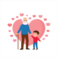 International Day of Older Persons T-Shirt Design Vector, Grandparents Respect, October 1 Celebration