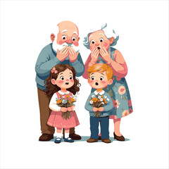 International Day of Older Persons T-Shirt Design Vector, Grandparents Respect, October 1 Celebration