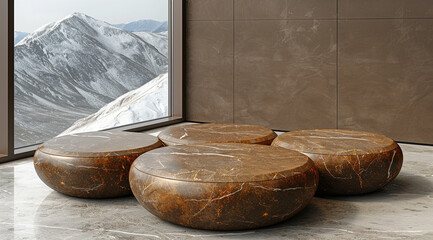 coconut on the wooden table