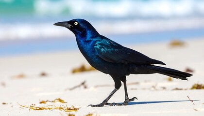 Bird on a sandy beach