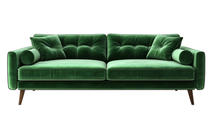 Emerald Green Velvet Couch Sofa Modern Luxurious Living Room Decor Furniture Interior Style Comfort