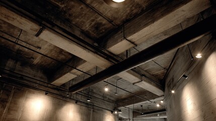 underground parking garage