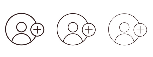 User add icons in thin line symbols with editable strokes