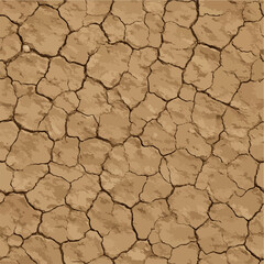 Cracked Dry Earth Texture Surface Background Pattern For Design And Art
