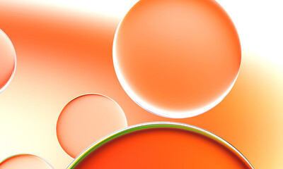 3D rendering, abstract colorful background, glowing circular art. Simple wallpaper