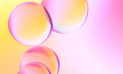 3D rendering, abstract colorful background, glowing circular art. Simple wallpaper