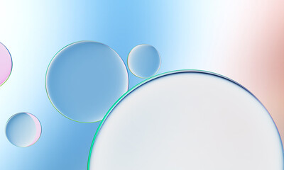 3D rendering, abstract colorful background, glowing circular art. Simple wallpaper