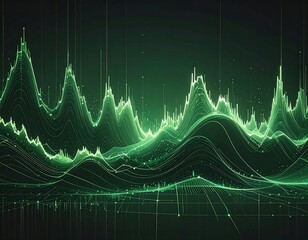 Abstract representation of data fluctuations