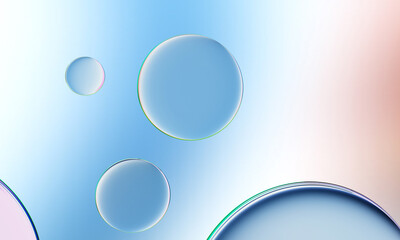 3D rendering, abstract colorful background, glowing circular art. Simple wallpaper