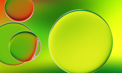 3D rendering, abstract colorful background, glowing circular art. Simple wallpaper