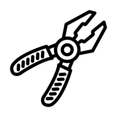 Plier line icon