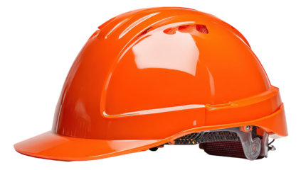 Bright Orange Hard Hat Safety Equipment