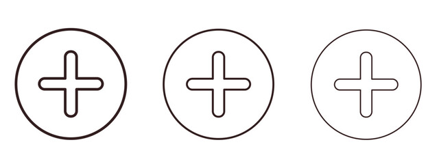 Add icons in thin line symbols with editable strokes