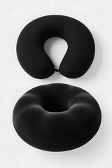 Comfortable Black Travel Neck Pillow Set for Air Travel