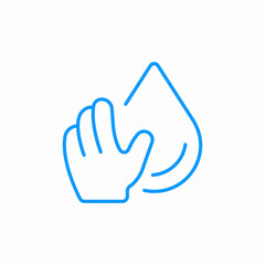 hand wash icon sign vector