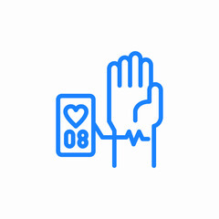 hearbeat pulse icon sign vector