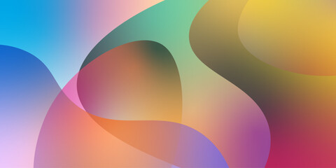 Abstract Background With Dynamic Effect. For Futuristic Ad, Booklets. Abstract shapes overlap, creating soft gradients. Fluid abstract background. Liquid color gradients composition round shapes.