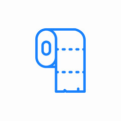 paper towel icon sign vector