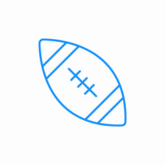rugby ball icon sign vector