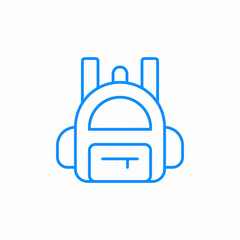 school bag icon sign vector