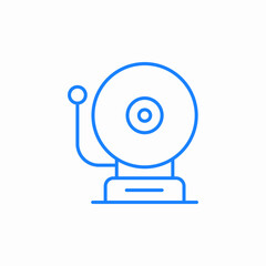 school bell icon sign vector